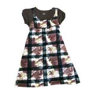 Sukanya Loungewear Hand‎ Dyed Tie Dye Print Women's Dress w/ Pockets Size L